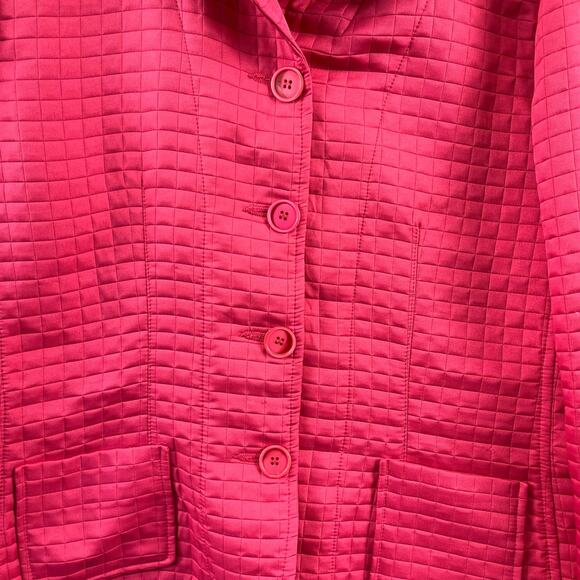 Vintage Harve Bernard by Holtzman Barbie Quilted Women Large Button-Down Blazer - Picture 9 of 9
